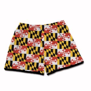 Maryland Flag Ladies Boxer Shorts