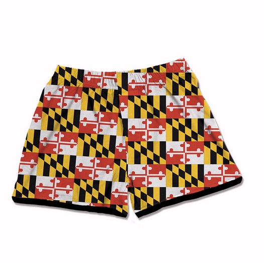 Maryland Flag Ladies Boxer Shorts