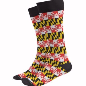 Maryland Flag Stripes Dress Socks