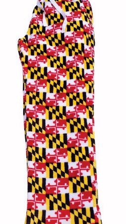 Maryland Flag Fuzzy Lounge Pants Pajamas