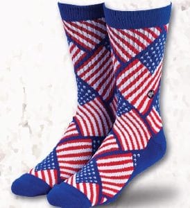 USA Flag Pattern Socks