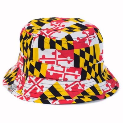 Maryland Flag Bucket Sun Hat
