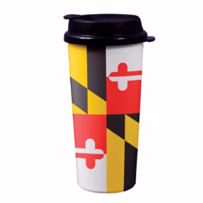 Maryland Flag Drinking Travel Tumbler
