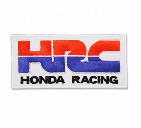  Motorcycles Motorsport Biker Iron on Patch   Motorbike  HRC Honda Racing Patches   Applique Embroidery Embroidered Badge Costume cadeau- Give Away  Corporation   Big  