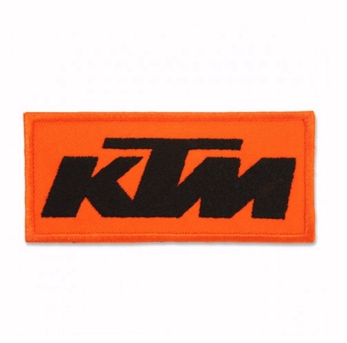 KTM MOTOCROSS RACING TRIALS TRAILS DIRT BIKE SCRAMBLER BADGE IRON SEW ON PATCH