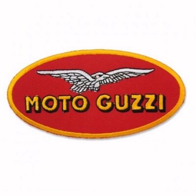 Moto Guzzi Red Embroidered Iron-On Sew-On Patch