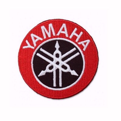 Yamaha Logo Round Embroidered Iron-On Sew-On Patch
