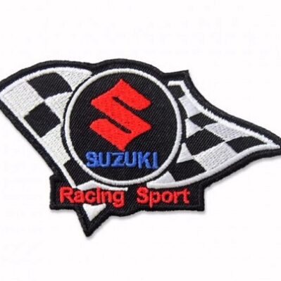 Suzuki Racing Embroidered Iron-On Sew-On Patch