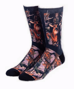 Jacquard Deer Crew Socks