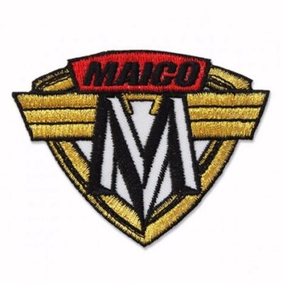 Maico Motorcycle Gold-Red Embroidered Iron-On Sew-On Patch