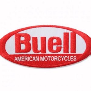 Buell Motorcycle Red Embroidered Iron-On Sew-On Patch