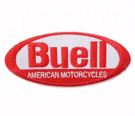 Buell Motorcycle Red Embroidered Iron-On Sew-On Patch