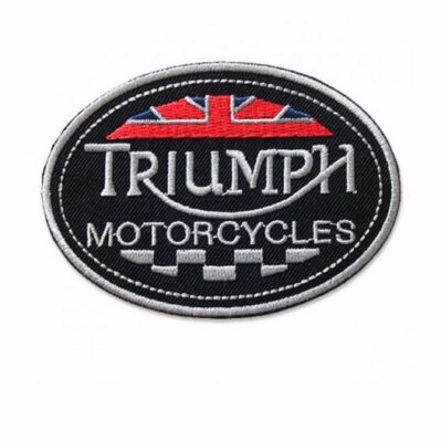 Triumph Flag Embroidered Iron-On Sew-On Patch