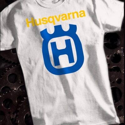 Husqvarna Logo White Short Sleeve T-Shirt