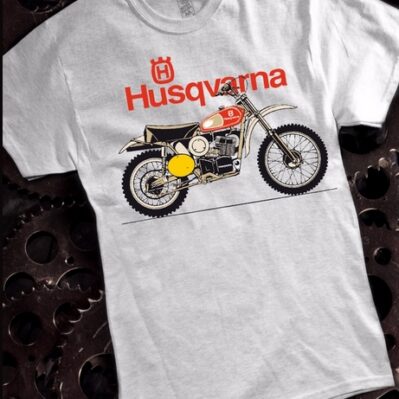 Husqvarna Vintage Gray Short Sleeve T-Shirt