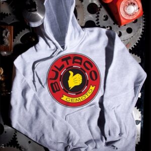 Bultaco Logo Gray Pullover Hoodie