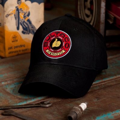 Bultaco Black Logo Embroidered Cap Hat