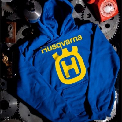 Husqvarna Logo Blue Pullover Hoodie