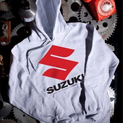 Suzuki Logo Gray Pullover Hoodie