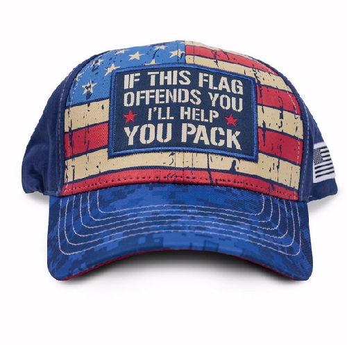 If this Flag Offends You I'll Help You Pack Cap Hat