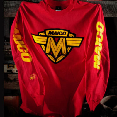 Maico Logo Red Jersey Long Sleeve T-Shirt