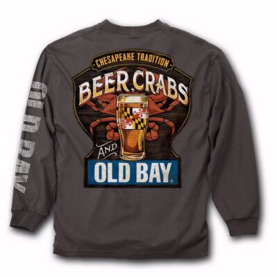 Beer Crabs and Old Bay Chesapeake Tradition Long Sleeve T-Shirt Sweatshirt