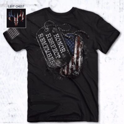 Veteran Honor, Respect, Remember Short Sleeve T-Shirt