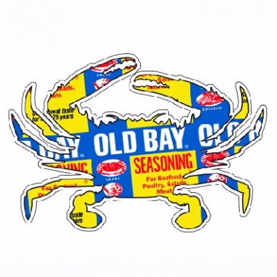 Old Bay Can Logo Crab Car Refrigerator Die Cut Magnet