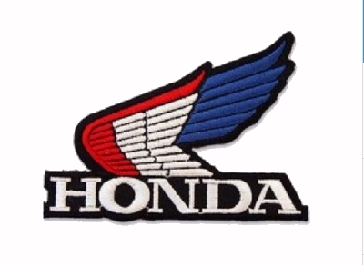 Honda Wing Red-White-Blue Embroidered Iron-On Sew-On Patch