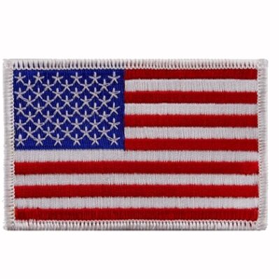 U.S. United States American Flag Embroidered Iron-On Sew-On Patch