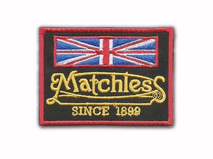Matchless Flag Embroidered Iron-On Sew-On Patch