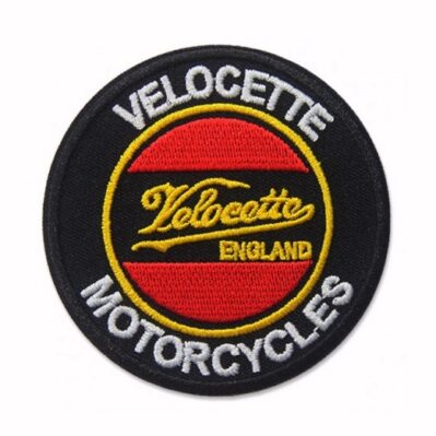 Velocette Motorcycle Embroidered Iron-On Sew-On Patch