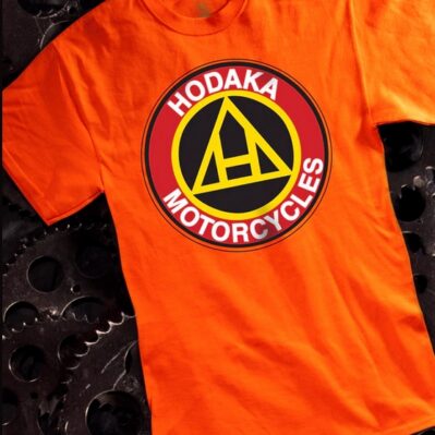 Hodaka Logo Orange Short Sleeve T-Shirt