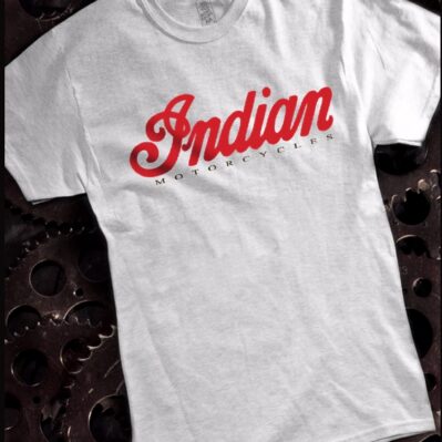 Indian Logo Gray Short Sleeve T-Shirt