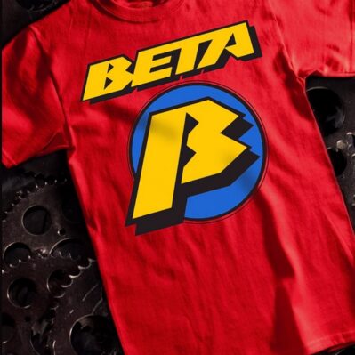 Beta Logo Red Short Sleeve T-Shirt
