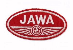 JAWA CZ Red Embroidered Iron-On Sew-On Patch