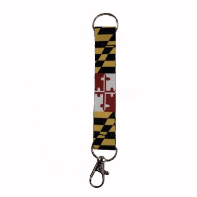 Maryland Flag Key Chain Mini Lanyard