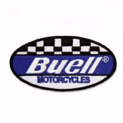 Buell Motorcycle Blue Embroidered Iron-On Sew-On Patch