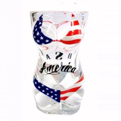 US USA Bikini Full Body Shot Glass