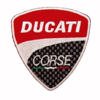 Ducati Corse Motorcycle Embroidered Iron-On Sew-On Patch