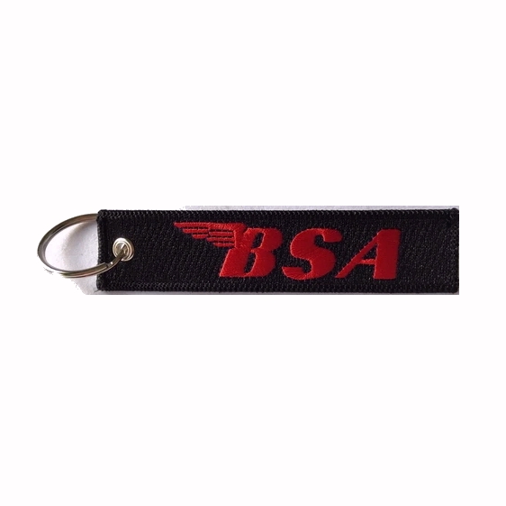 BSA Black-Red Key Chain Fob Embroidered Key Locator