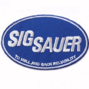 Sig Sauer Blue Embroidered Iron-On Sew-On Patch