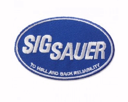 Sig Sauer Blue Embroidered Iron-On Sew-On Patch