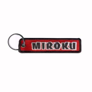 Miroku Red Key Chain Fob Embroidered Key Locator