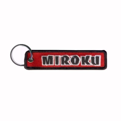 Miroku Red Key Chain Fob Embroidered Key Locator