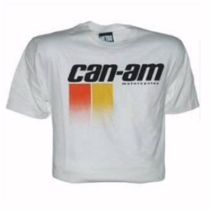 Can-Am Logo White Short Sleeve T-Shirt