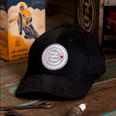 CZ Black Embroidered Cap Hat