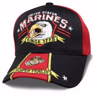 U.S. Marines USMC Screaming Eagle Embroidered Cap Hat