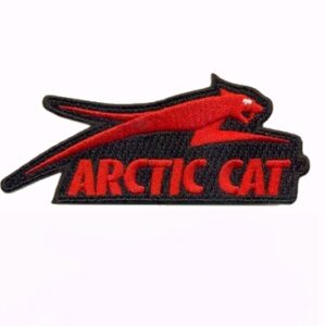 Arctic Cat Red Embroidered Iron-On Sew-On Patch