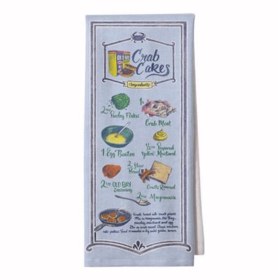 Old Bay Crab Cakes Recipe Kitchen Towel